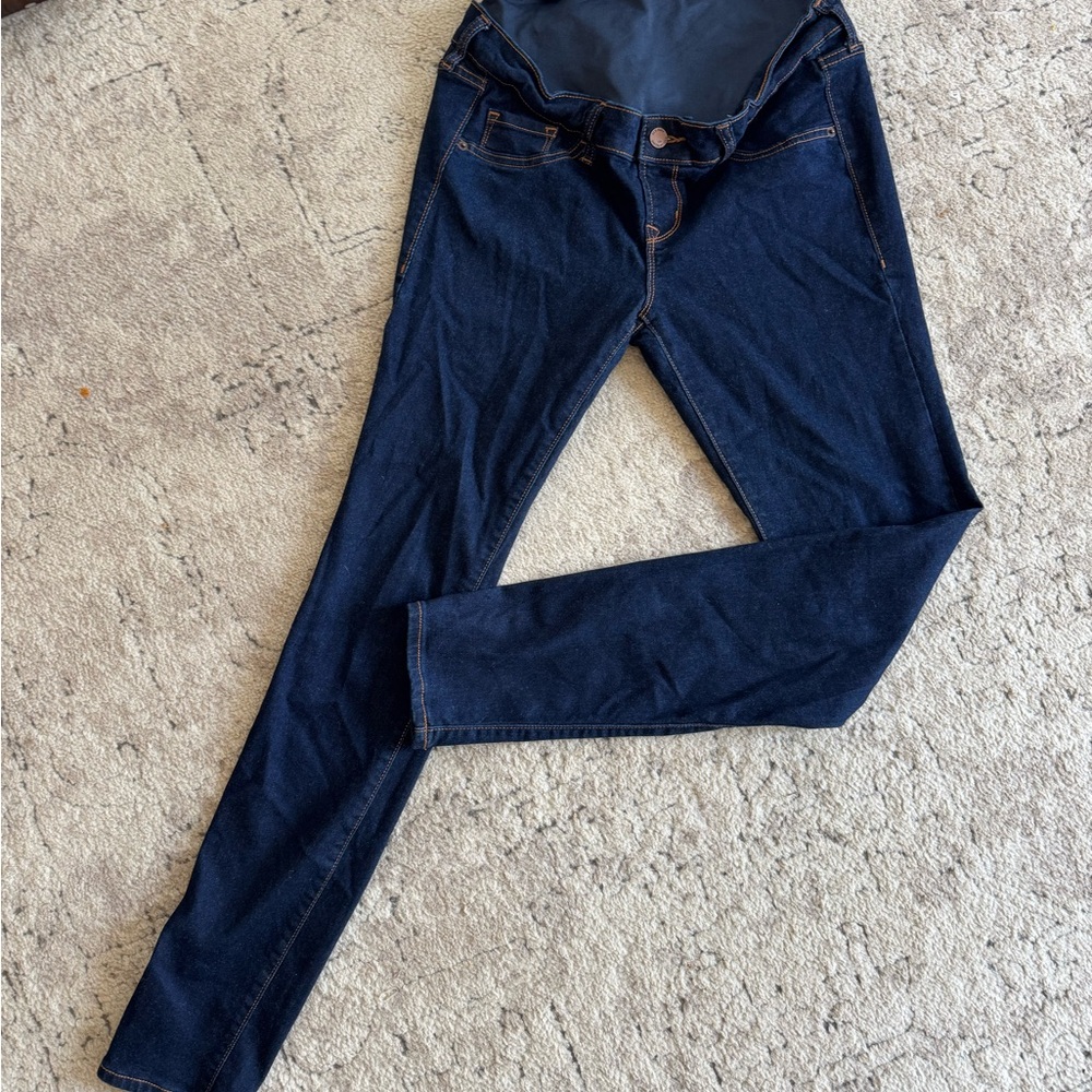 Old Navy Dark Blue Skinny Maternity Jeans